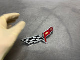 2005 C6 CORVETTE FRONT BUMPER EMBLEM OEM #1468