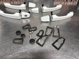 08-09 PONTIAC G8 WHITE LH/RH SIDE EXTERIOR DOOR HANDLES FRONT & REAR OEM #1423