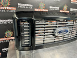 2009 FORD F250 F350 DIESEL HARLEY BLACK FRONT UPPER GRILLE OEM #3879