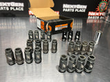 2014 MUSTANG MISHIMOTO ALUMINUM LOCKING LUG NUTS 1/2 x20 23pc BLCK #733