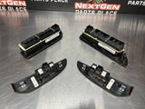 07-13 CHEVY SILVERADO CREW CAB WOOD LH RH RR LR POWER WINDOW SWITCHES OEM #732