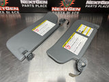 2011 FORD F350 SUN VISOR SET GREY OEM #711