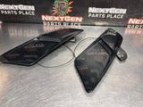 2015 FORD MUSTANG GT LH RH SIDE HOOD VENT SCOOPS BLACK OEM #1528