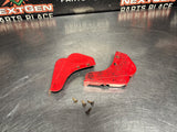 04-06 PONTIAC GTO TORRID RED ROCKER PANEL END CAPS PAIR OEM #1522