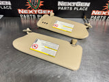 2004 CADILLAC CTS-V SUN VISORS TAN OEM #1193