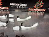 08-09 PONTIAC G8 WHITE LH/RH SIDE EXTERIOR DOOR HANDLES FRONT & REAR OEM #1423