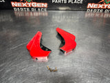04-06 PONTIAC GTO TORRID RED ROCKER PANEL END CAPS PAIR OEM #1306