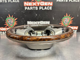 2011 GMC DENALI DURAMAX WOODGRAIN STEERING WHEEL OEM #1377