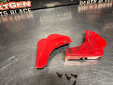 04-06 PONTIAC GTO TORRID RED ROCKER PANEL END CAPS PAIR OEM #1522