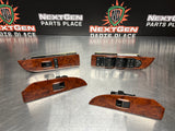 07-13 CHEVY SILVERADO CREW CAB WOOD LH RH RR LR POWER WINDOW SWITCHES OEM #732