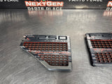 2008 F250 EXT CAB LH RH DRIVER AND PASSENGER FENDER EMBLEMS OEM #1297