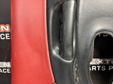 97-04 C5 CORVETTE DOOR PANELS BLACK/ FIRETHORN RED OEM #1425
