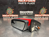 2011 FORD MUSTANG GT LH DRIVER SIDE VIEW MIRROR RED OEM #1348