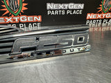 2011 FORD F350 DIESEL LH RH DRIVER PASSENGER SIDE FENDER EMBLEMS OEM #765