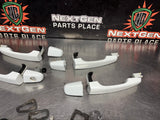 08-09 PONTIAC G8 WHITE LH/RH SIDE EXTERIOR DOOR HANDLES FRONT & REAR OEM #1423