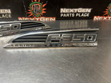 2013 FORD F350 DIESEL LH RH DRIVER PASSENGER SIDE FENDER EMBLEMS OEM #1279