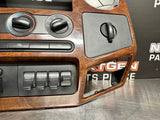 2009 FORD F250 F350 RADIO BEZEL CLIMATE CONTROL WOOD TRIM #700