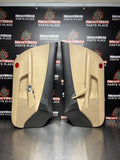 05-13 C6 CORVETTE CASHMERE/BLCK DOOR PANELS OEM #764