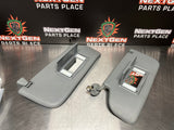 2011 FORD F350 SUN VISOR SET GREY OEM #711