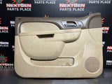 2014 CHEVY SILVERADO 2500HD LH DRIVER INTERIOR DOOR PANEL OEM #758