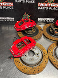 06-13 C6 Z06/GRANDSPORT PBR 6 PISTON FRONT 4 PISTON REAR BRAKE CALIPERS/ROTORS OEM #1409