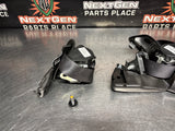 2007 C6 CORVETTE FRONT SEAT BELTS DRIVER / PASSENGER BLK OEM #1520