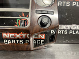 2011 FORD F350 RADIO BEZEL WOOD GRAIN BC34-2504302-C OEM #1329