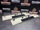 2011 FORD MUSTANG GT LH AND RH ILLUMINATED DOOR SILL TRIM SET TAN OEM #1494