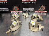 08-10 FORD F250 F350 TAN SEAT BELTS SET FRONT AND REAR RH LH w MIDDLE BELT #701