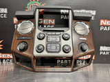 2015 FORD F250 F350 RADIO BEZEL CLIMATE CONTROL LOADED WOOD TRIM #748