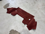 97-04 C5 CORVETTE REAR CARPET FIRETHORN RED COUPE OEM #1425
