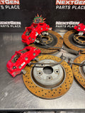 06-13 C6 Z06/GRANDSPORT PBR 6 PISTON FRONT 4 PISTON REAR BRAKE CALIPERS/ROTORS OEM #1409
