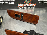 2012 CHEVY SILVERADO CREW CAB WOOD LH RH RR LR POWER WINDOW SWITCHES OEM #736