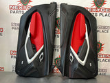 2022 CAMARO SS CONVERTIBLE LH RH DOOR PANELS DOOR CARDS BLK AND RED OEM #454