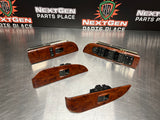 07-13 CHEVY SILVERADO CREW CAB WOOD LH RH RR LR POWER WINDOW SWITCHES OEM #732