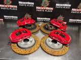 06-13 C6 Z06/GRANDSPORT PBR 6 PISTON FRONT 4 PISTON REAR BRAKE CALIPERS/ROTORS OEM #1409