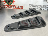 2012 FORD MUSTANG GT HYDRO DIPPED CARBON QUARTER GLASS WINDOW VENTS #406