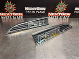 2015 FORD F350 DIESEL LH RH DRIVER PASSENGER SIDE FENDER EMBLEMS OEM #748