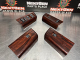 2008 FORD F250 LH & RH FRONT AND REAR DOOR WOODGRAIN WINDOW SWITCH SET OEM #694