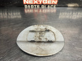 2019 FORD MUSTANG GT FUEL DOOR GAS LID TANK COVER SILVER OEM #1618
