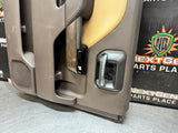 2017 CHEVY SILVERADO 2500 HIGH COUNTRY LEFT REAR COCOA DOOR PANEL OEM #1280