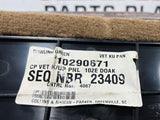97-04 C5 CORVETTE FLOOR FUSE COMPARTMENT COVER OEM 10290671 #359