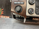 2015 FORD F350 RADIO BEZEL WOOD GRAIN DC34-2504302-C OEM #1236