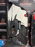 97-04 C5 CORVETTE DOOR PANELS BLACK/ FIRETHORN RED OEM #1425