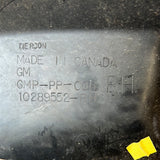 97-04 C5 CORVETTE FENDER INSERT PASSENGER SIDE RH 10289552 VV422
