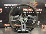 15-17 FORD MUSTANG SHELBY STEERING WHEEL ALCANTARA/ LEATHER OEM #1528