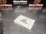 2012 C6 CORVETTE Z06/GRAND SPORT OWNERS MANUAL OEM #1409