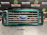 2009 FORD F250 F350 DIESEL GREEN FRONT UPPER GRILLE OEM #700