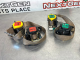 97-04 C5 CORVETTE SEAT BELTS RH LH DRIVER PASSENGER OAK COUPE OEM VV815
