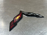 14-19 C7 CORVETTE BOWTIE EMBLEM CROSSED FLAGS #VV251